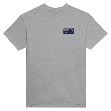 T-shirt Drapeau de l'Australie en broderie - Pixelforma 