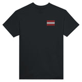 T-shirt Drapeau de l'Autriche en broderie - Pixelforma