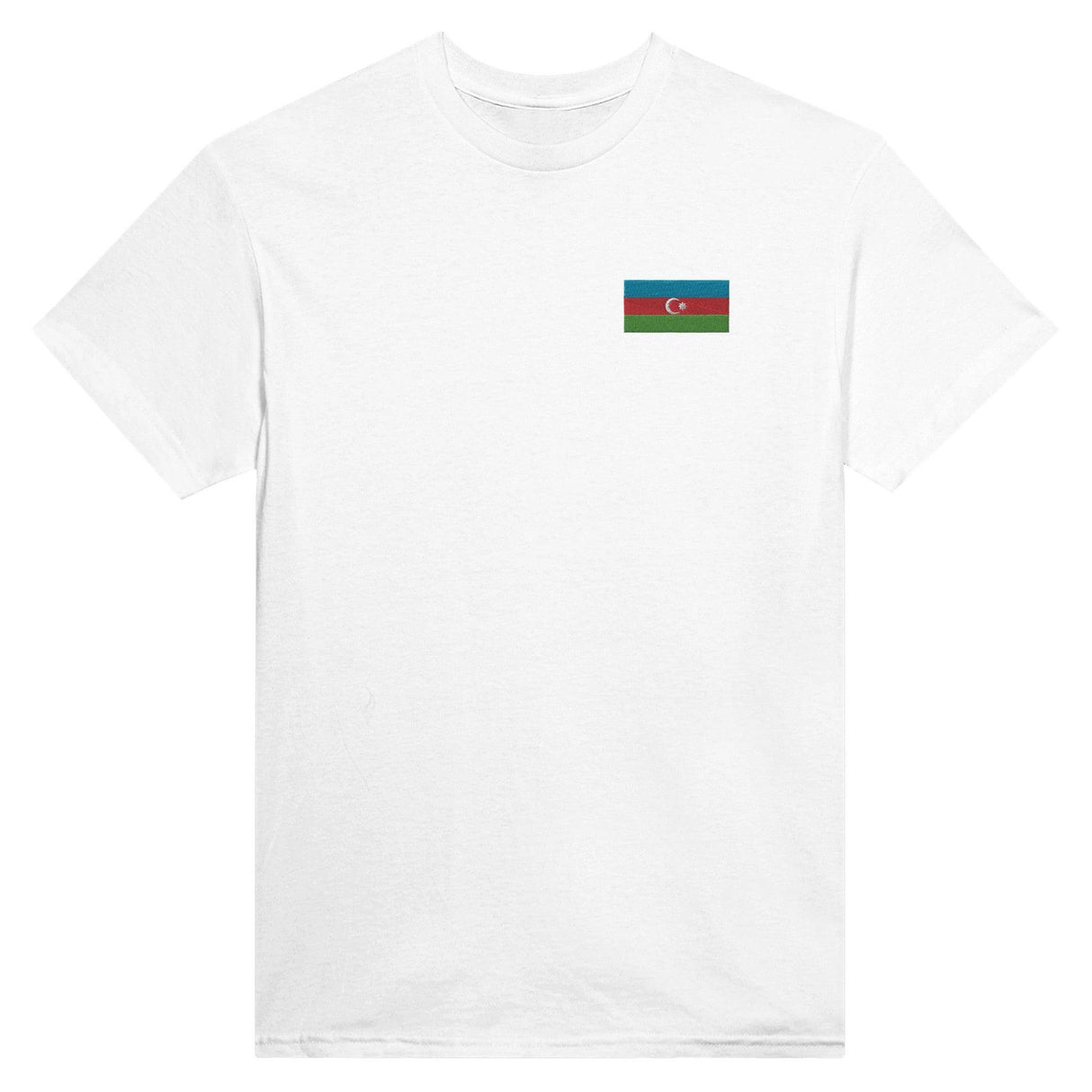 T-shirt Drapeau de l'Azerbaïdjan en broderie - Pixelforma