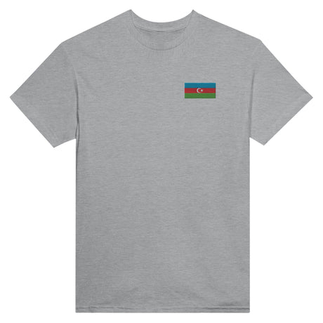 T-shirt Drapeau de l'Azerbaïdjan en broderie - Pixelforma 