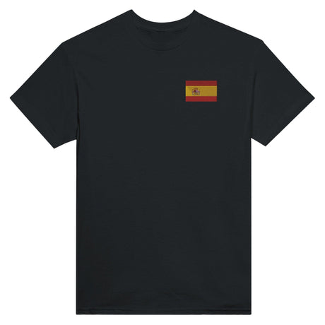 T-shirt Drapeau de l'Espagne en broderie - Pixelforma 