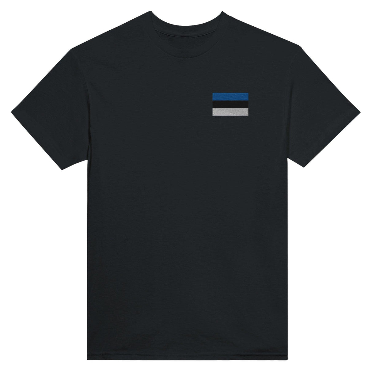 T-shirt Drapeau de l'Estonie en broderie - Pixelforma