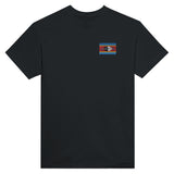 T-shirt Drapeau de l'Eswatini en broderie - Pixelforma
