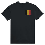 T-shirt Drapeau de la Belgique en broderie - Pixelforma