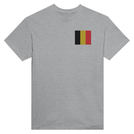 T-shirt Drapeau de la Belgique en broderie - Pixelforma