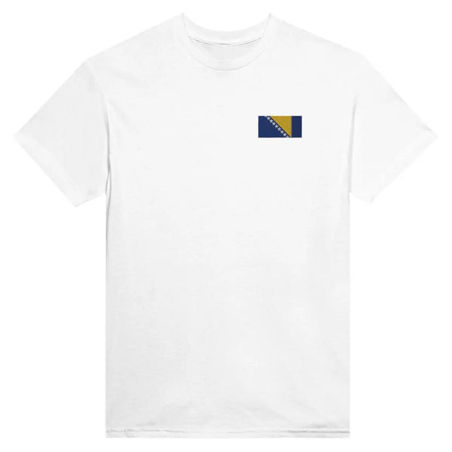 T-shirt Drapeau de la Bosnie-Herzégovine en broderie - Pixelforma 