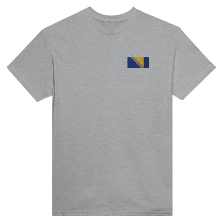 T-shirt Drapeau de la Bosnie-Herzégovine en broderie - Pixelforma 