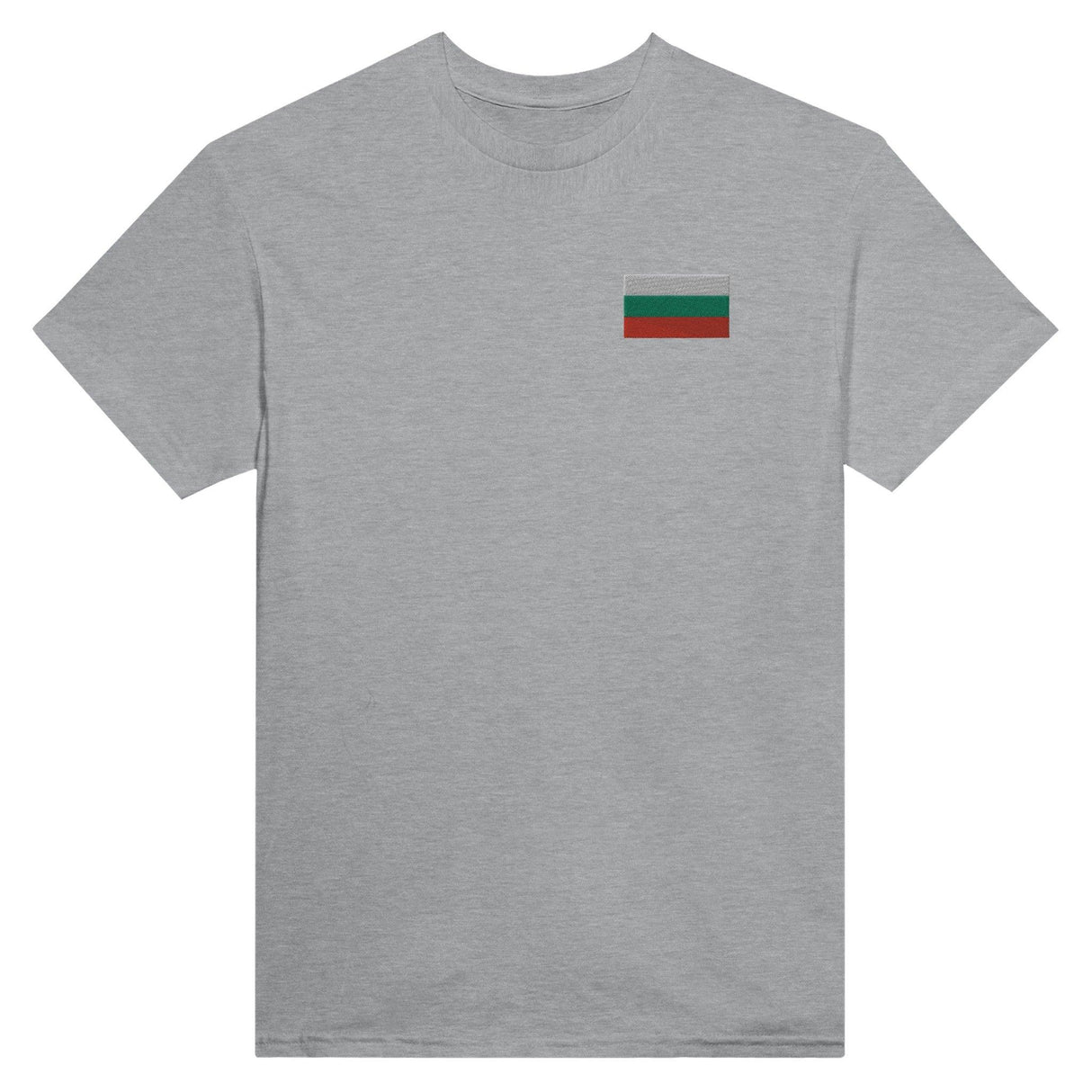 T-shirt Drapeau de la Bulgarie en broderie - Pixelforma