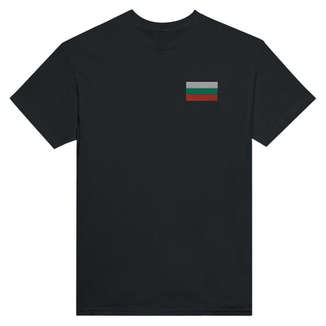 T-shirt Drapeau de la Bulgarie en broderie - Pixelforma 