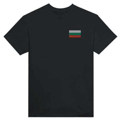 T-shirt drapeau de la bulgarie en broderie - pixelformaflag