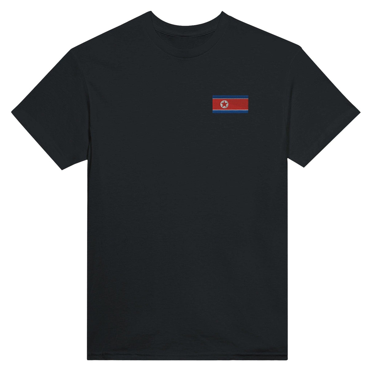 T-shirt Drapeau de la Corée du Nord en broderie - Pixelforma