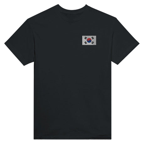 T-shirt Drapeau de la Corée du Sud en broderie - Pixelforma 