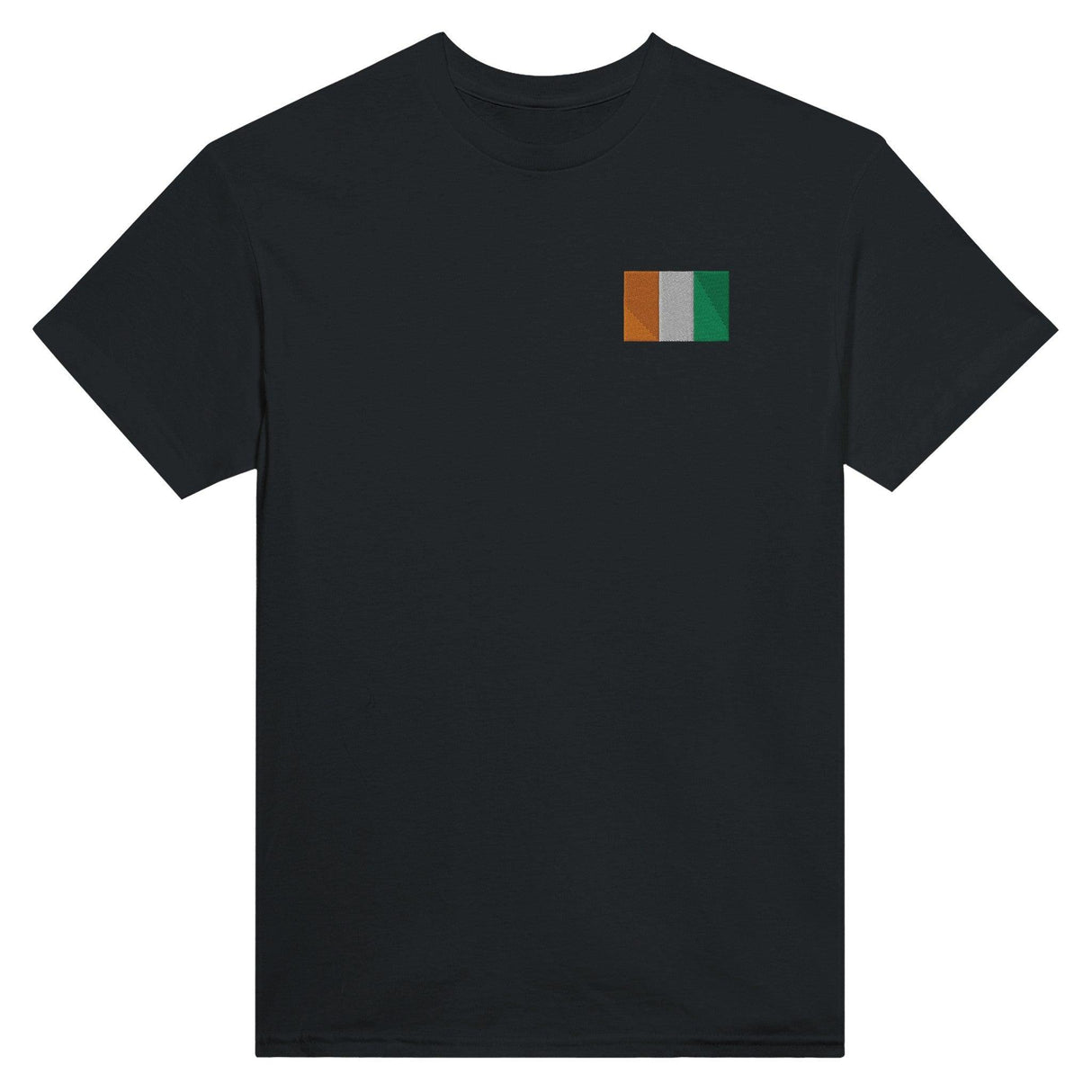 T-shirt Drapeau de la Côte d'Ivoire en broderie - Pixelforma