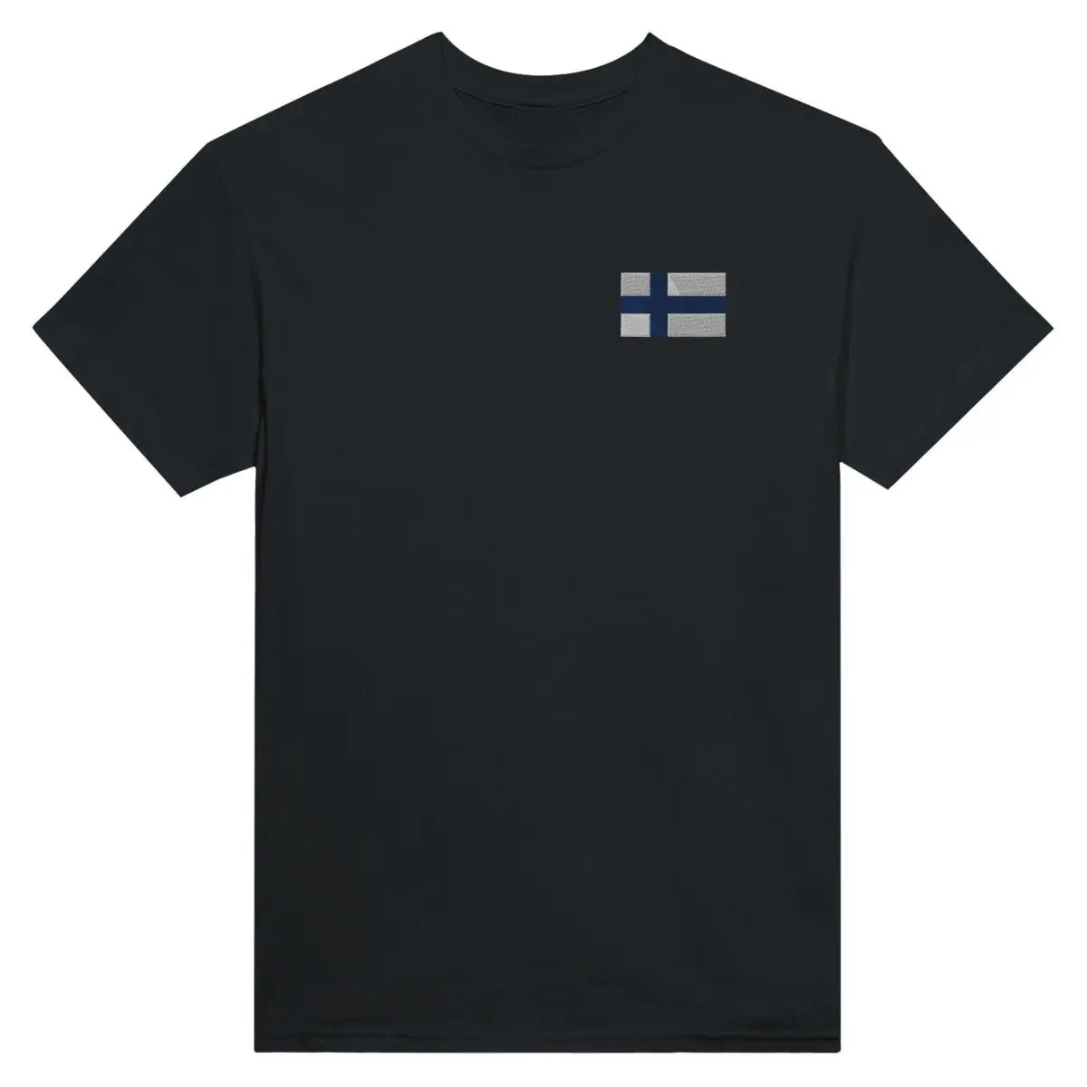 T-shirt Drapeau de la Finlande en broderie - Pixelforma 