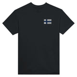 T-shirt Drapeau de la Finlande en broderie - Pixelforma 