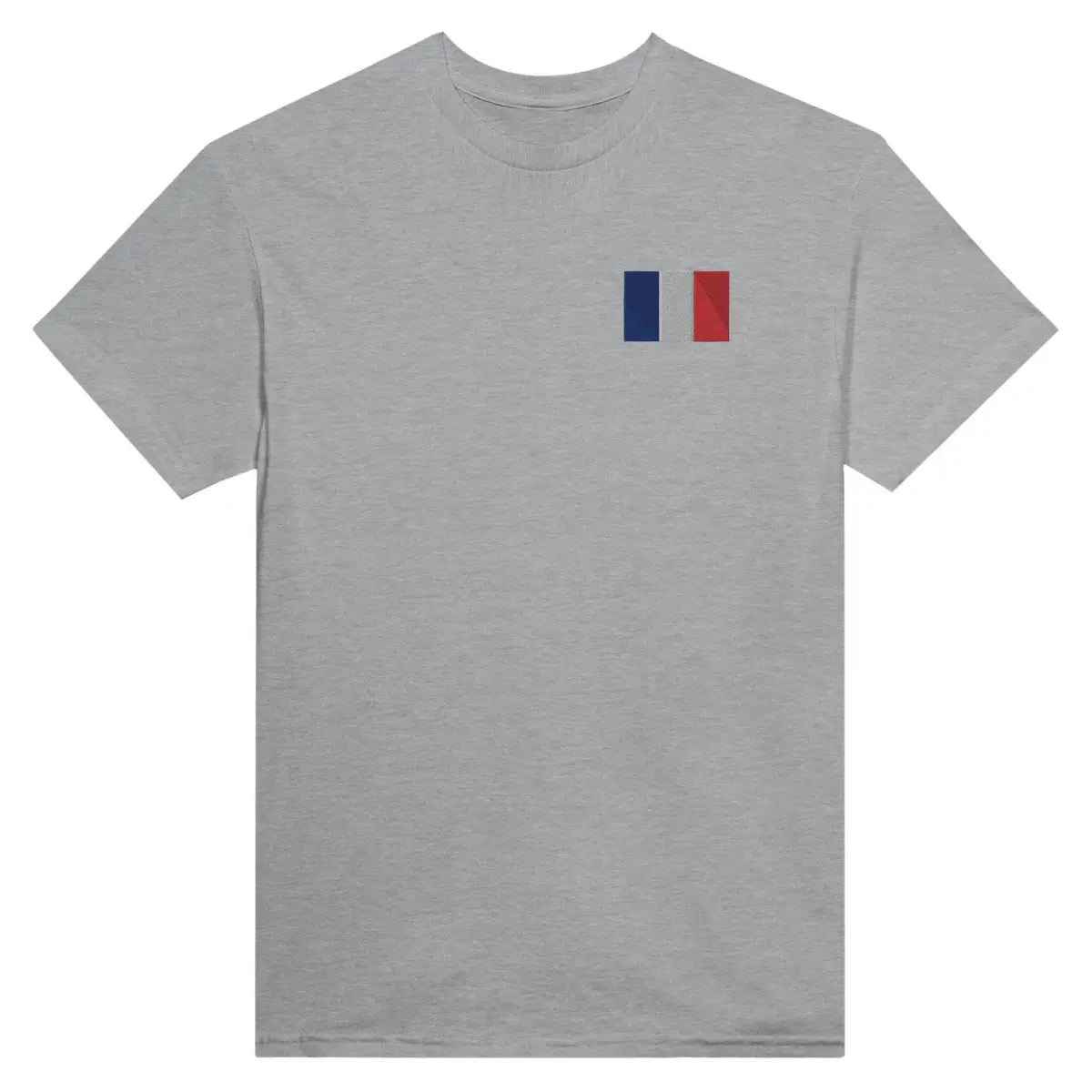 T-shirt Drapeau de la France en broderie - Pixelforma 