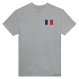 T-shirt Drapeau de la France en broderie - Pixelforma 