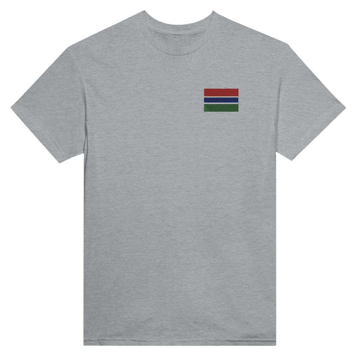 T-shirt Drapeau de la Gambie en broderie - Pixelforma 
