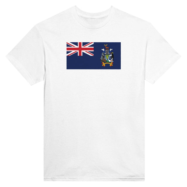 T-shirt Drapeau de la Géorgie du Sud-et-les Îles Sandwich du Sud - Pixelforma 