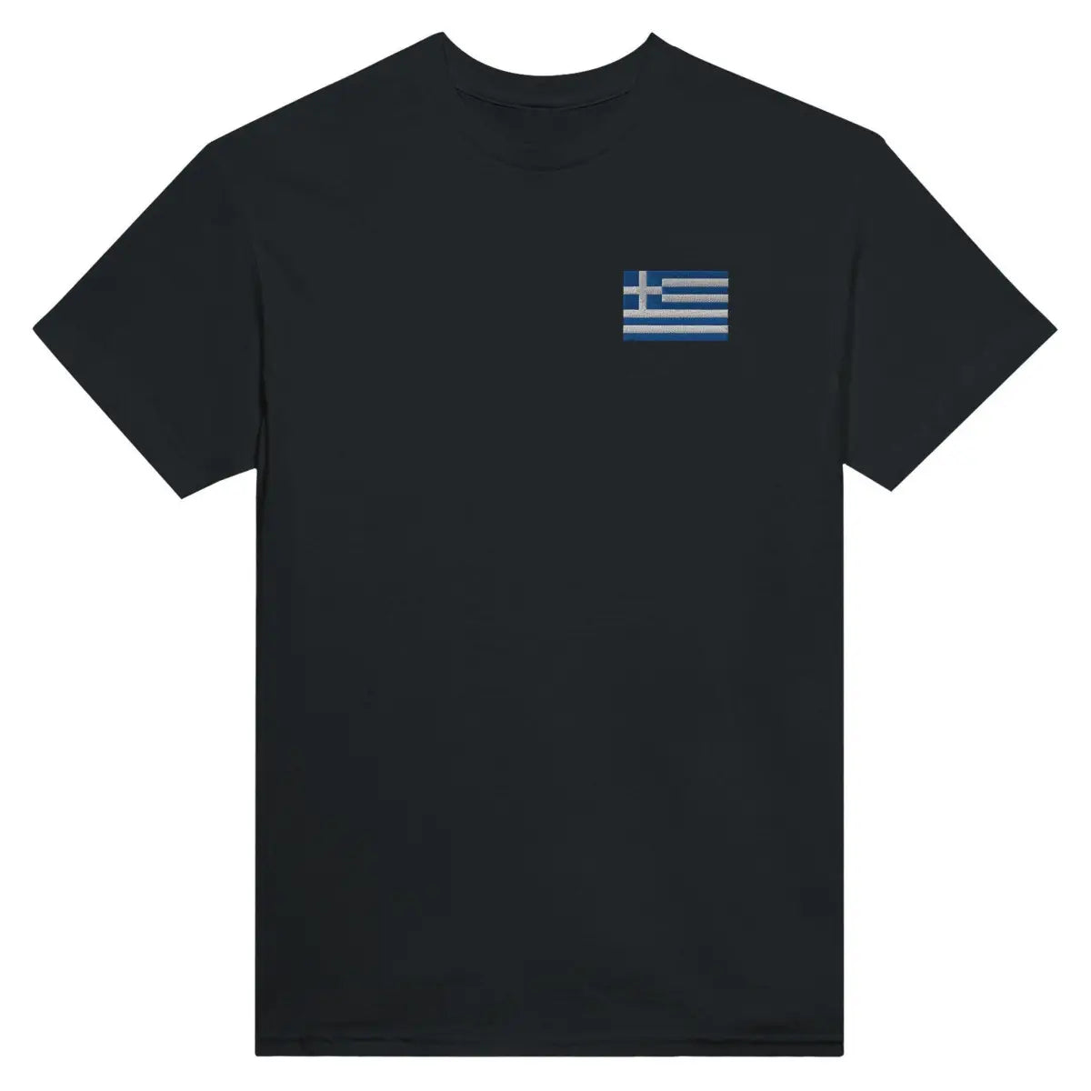 T-shirt Drapeau de la Grèce en broderie - Pixelforma 