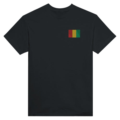 T-shirt Drapeau de la Guinée en broderie - Pixelforma