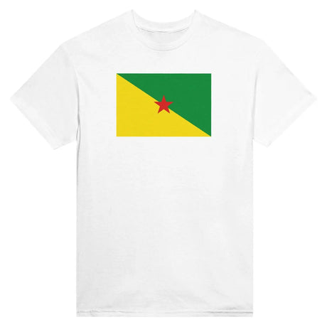 T-shirt drapeau de la guyane - pixelformaflag