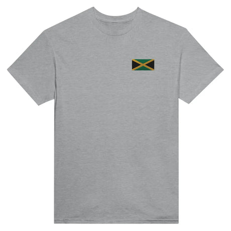 T-shirt drapeau de la jamaïque en broderie - pixelformaflag