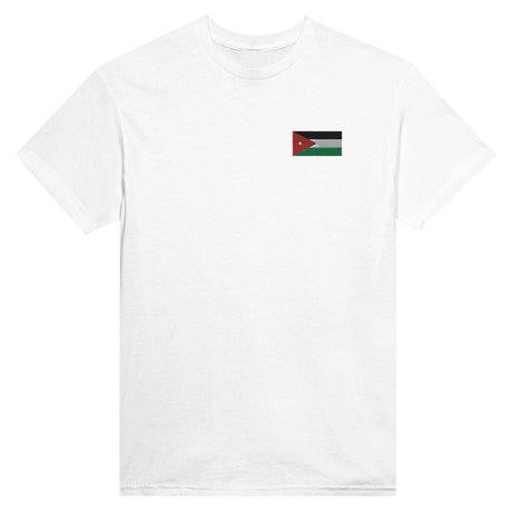 T-shirt Drapeau de la Jordanie en broderie - Pixelforma 