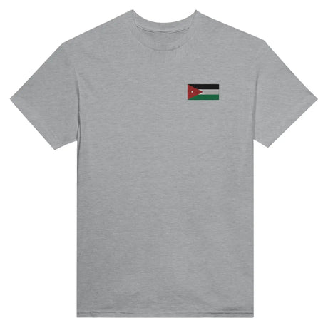 T-shirt drapeau de la jordanie en broderie - pixelformaflag