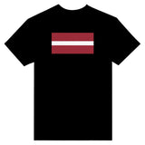 T-shirt Drapeau de la Lettonie - Pixelforma