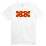 T-shirt Drapeau de la Macédoine du Nord - Pixelforma 