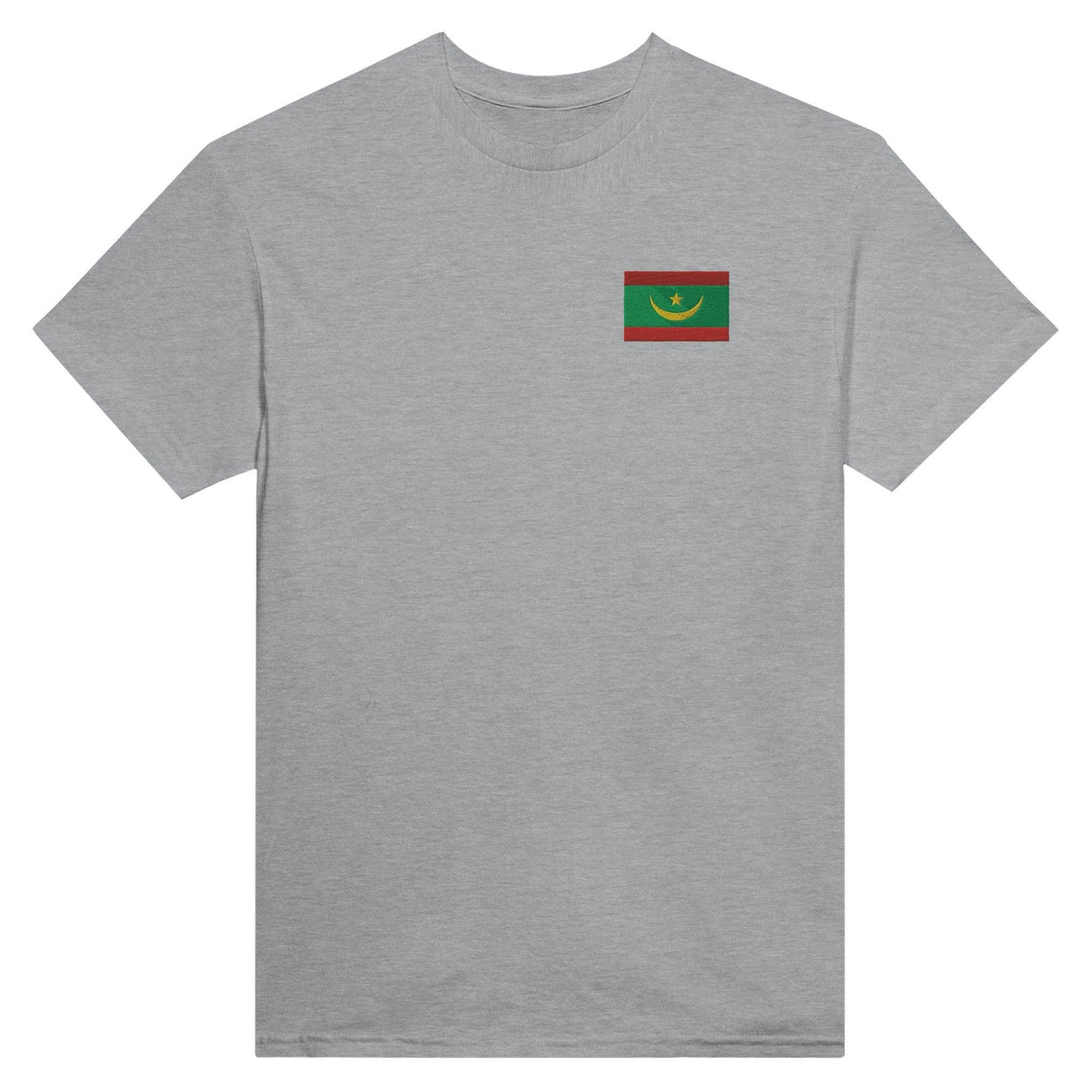 T-shirt Drapeau de la Mauritanie en broderie - Pixelforma