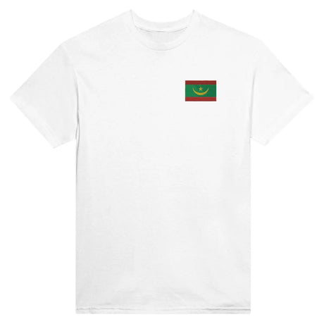 T-shirt drapeau de la mauritanie en broderie - pixelformaflag