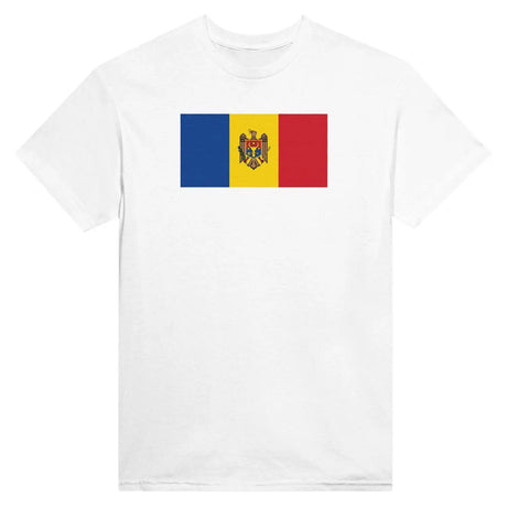 T-shirt drapeau de la moldavie - pixelformaflag