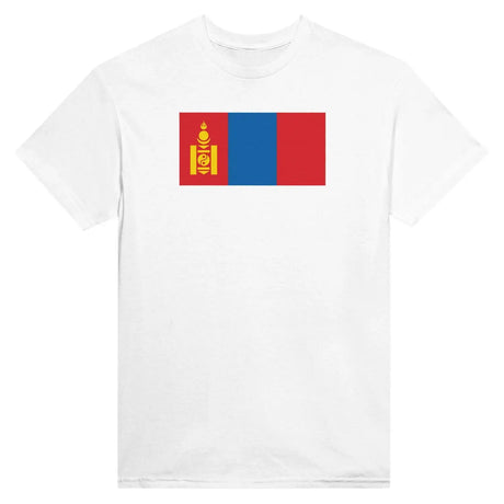 T-shirt drapeau de la mongolie - pixelformaflag