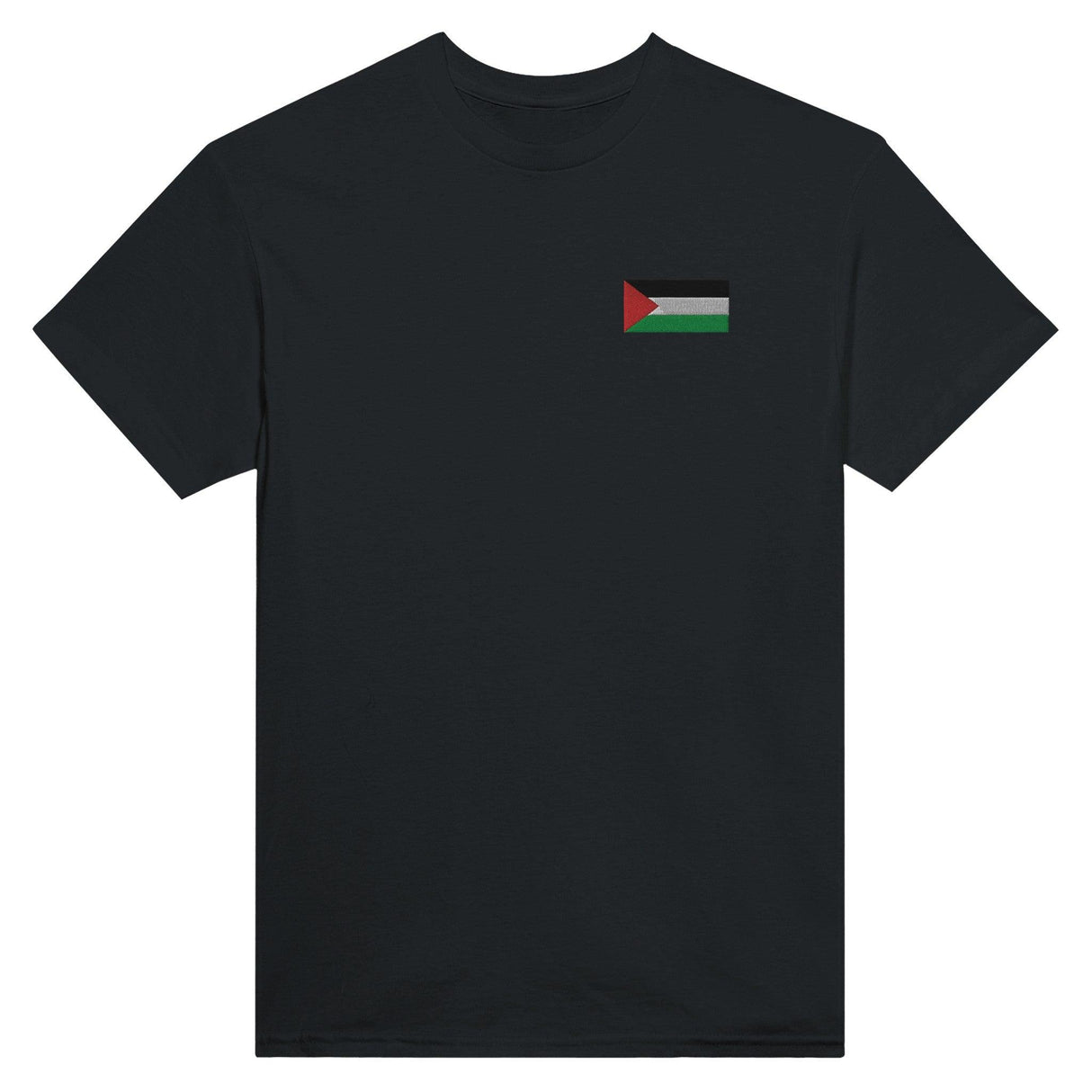 T-shirt Drapeau de la Palestine en broderie - Pixelforma