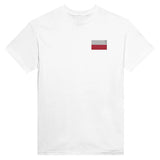 T-shirt Drapeau de la Pologne en broderie - Pixelforma 