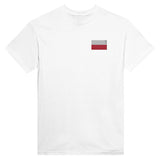 T-shirt Drapeau de la Pologne en broderie - Pixelforma