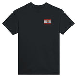 T-shirt Drapeau de la Polynésie française en broderie - Pixelforma 