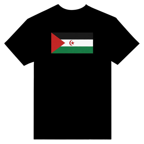 T-shirt drapeau de la république arabe sahraouie démocratique - pixelformaflag