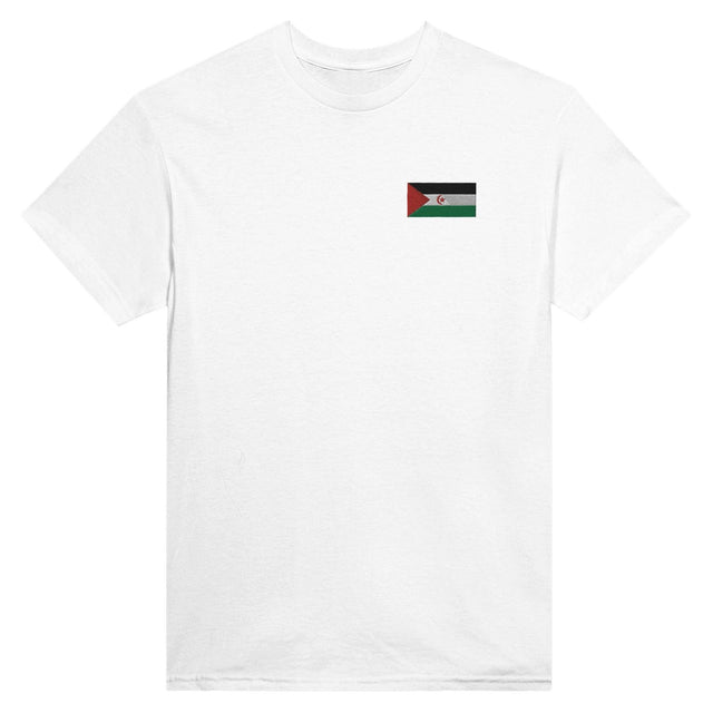 T-shirt Drapeau de la République arabe sahraouie démocratique en broderie - Pixelforma