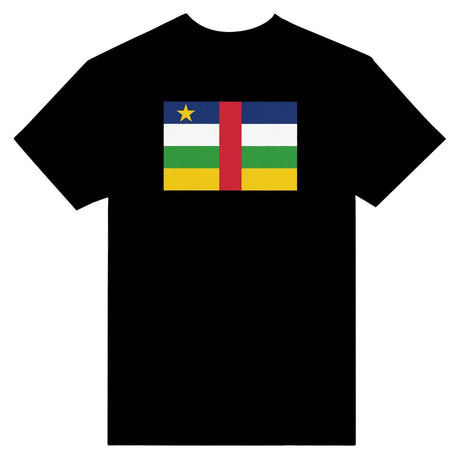 T-shirt drapeau de la république centrafricaine - pixelformaflag