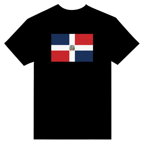 T-shirt drapeau de la république dominicaine - pixelformaflag