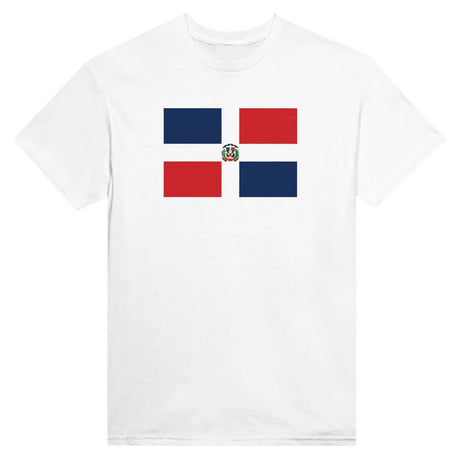 T-shirt drapeau de la république dominicaine - pixelformaflag