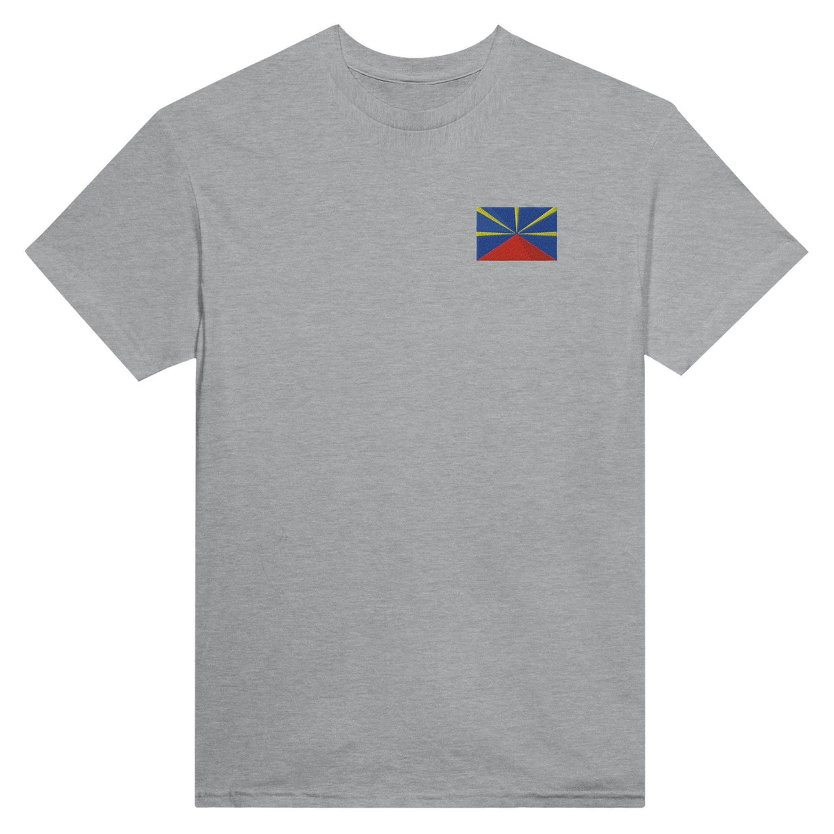 T-shirt Drapeau de La Réunion en broderie - Pixelforma