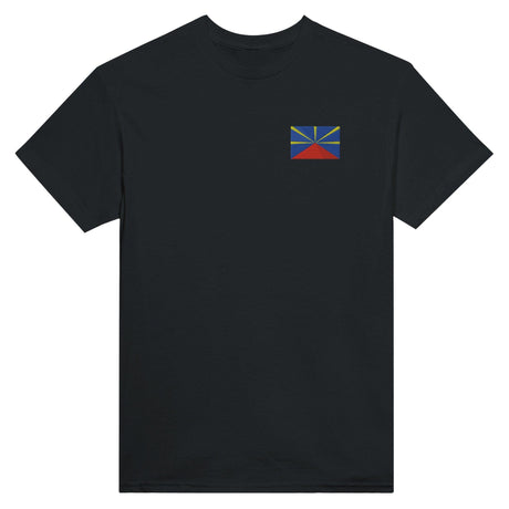 T-shirt Drapeau de La Réunion en broderie - Pixelforma 