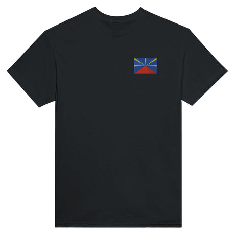 T-shirt Drapeau de La Réunion en broderie - Pixelforma