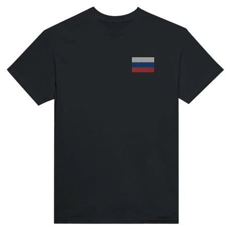 T-shirt drapeau de la russie en broderie - pixelformaflag