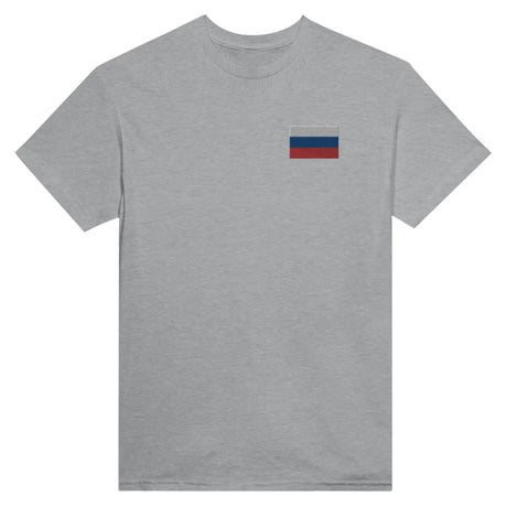 T-shirt drapeau de la russie en broderie - pixelformaflag