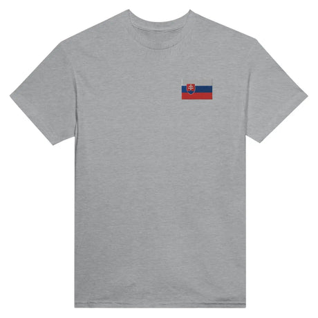 T-shirt drapeau de la slovaquie en broderie - pixelformaflag